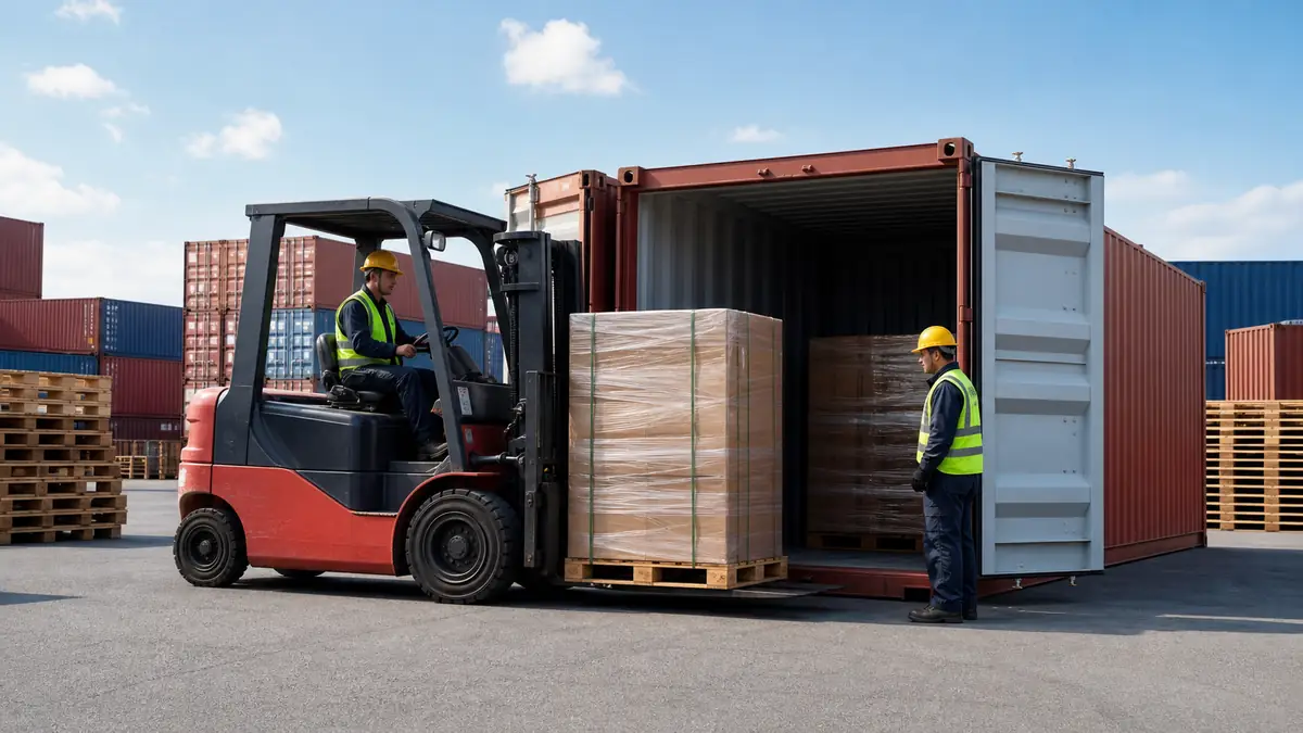 Sea Freight from China to Japan — cargo handling at the departure terminal