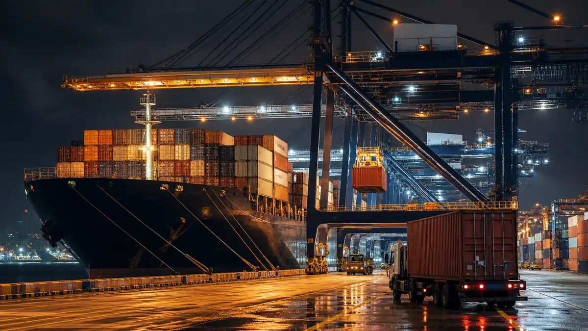 Sea Freight from China to Papua New Guinea — cargo handling at the departure terminal